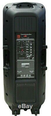 MR DJ 4000 Watts Dual 12 Rechargeable PA DJ Speaker / Bluetooth, Light, Echo