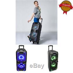 Megabox Bluetooth Speaker Party Audio Streaming Portable RGC LED Disco Lights