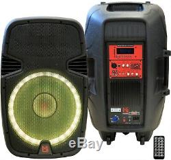 Mr Dj Pbx2690lb 15 3500 Watts Bluetooth Active Powered Pa Dj Party Speaker