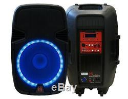 Mr Dj Pbx2690lb 15 3500w Bluetooth Active Powered Pa Dj Party Speaker + Stand