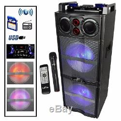 NEW Befree Sound Double 10 Inch Subwoofer Bluetooth Portable Party Speaker With