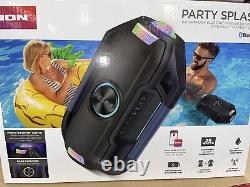 NEW ION Audio Party Splash Floating Bluetooth-enabled Speaker with Party Lights