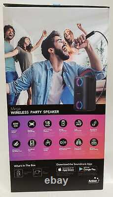 NOB Anker Soundcore MEGA Party Proof Wireless Bluetooth Speaker Black