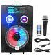Nyc Acoustics N12a 12 400w Powered Speaker Bluetooth, Party Lights+microphone