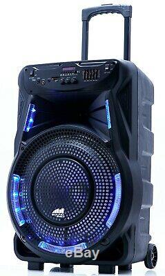 Naxa NDS-1534 15 Rechargeable Party Speaker +TWS-Bluetooth/USB/SD/FM/LED +Mic