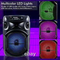 New Technical Pro 1000 W Portable LED Bluetooth Party Speaker withUSB, SOLD AS 3