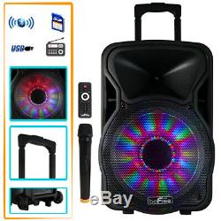 New beFree Sound 12 Inch Bluetooth Rechargeable Party Speaker With Illuminating