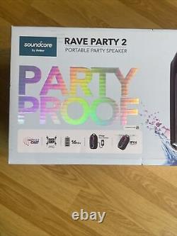 New, soundcore by Anker, Rave Party 2 Portable Speaker, IPX4, 16-Hour Playtime