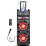 Nutek Dual 10 Inch Portable Bluetooth Pa Speaker Rechargeable Party Disco Lights