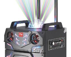 Nutek TS-90218BL Rechargeable Karaoke Party Speaker System with Bluetooth 4000W