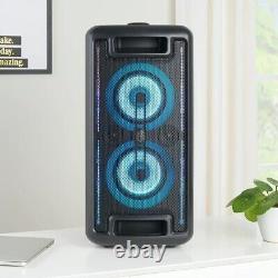 Onn. 100008736 Large Party Speaker with LED Lighting
