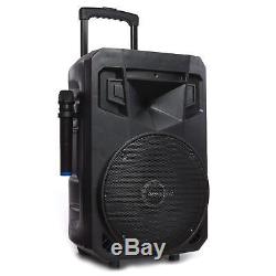 PA System with LED Party Lights Wireless Portable Bluetooth 12 Audio Speaker