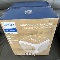 PHILIPS X7207 Bluetooth Party Cube Speaker with 360° Party Lights New