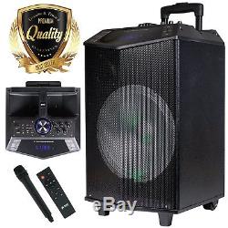 PKL104 1200W 12 inch Power Party Bluetooth / USB / Rechargeable Portable Speaker