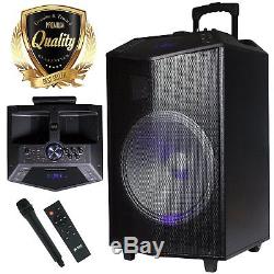 PKL105 1500W 15 inch Power Party Bluetooth / USB / Rechargeable Portable Speaker