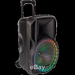 PLS 12 500w Portable PA Bluetooth Active Speaker System 2 Wireless Mic Karaoke