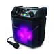 Party Boom Fx Portable Bluetooth Speaker With Led Lighting, Black