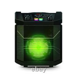 Party Boom FX Portable Bluetooth Speaker with LED Lighting, Black