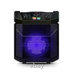 Party Boom FX Portable Bluetooth Speaker with LED Lighting, Black