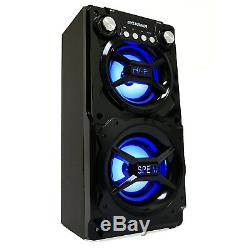 Party Speaker System Bluetooth Big Led Portable Stereo Light Up Tailgate Loud