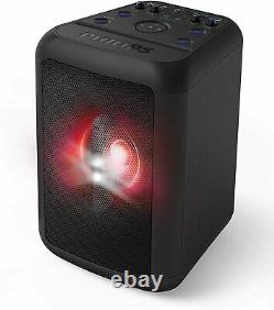 Philips Portable Bluetooth Party Speaker, Black, NX100 Karaoke System Mic Input