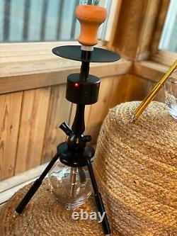 Portable 1 Hose Party Hookah Set With USB Charger Bluetooth Speaker & LED Light