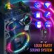 Portable 12 Bluetooth Speaker Subwoofer Heavy Bass Party System Led Mic Aux Fm