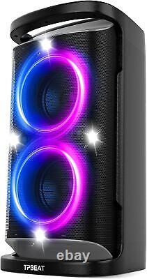 Portable Bluetooth Party Speaker 160W Peak Powerful Loud Sound Deep Bass W