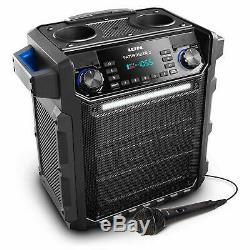 Portable Bluetooth Speaker AM FM Radio Microphone Water Proof DJ Party Stereo
