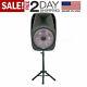 Portable Loud Speaker Bluetooth Party 7,500w 15 Inch Wireless Microphone & Stand