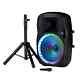 Portable Loud Speaker Bluetooth Party 7,500w 15 Inch Wireless Microphone & Stand