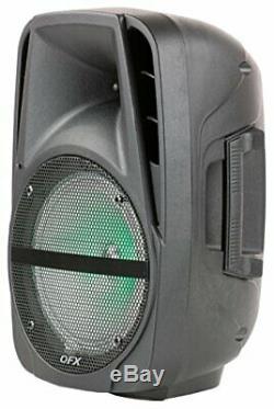 Portable Loud Speaker Bluetooth Party 7500W 15 Inch Wireless Microphone & St