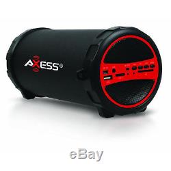 Portable Loud Speaker Wireless Bluetooth Rechargeable Bass Stereo Black Party