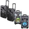 Portable Rolling Pa Speaker Dj Party Bluetooth Usb Remote Control Dj Party