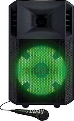 Power Glow 300 Rechargeable Bluetooth Speaker System with LED Party Lights