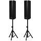 Professional 2000w Set Of 2 Bi-amplified Bluetooth Speakers For Party Wedding Us