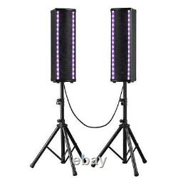 Pyle PS65ACT Portable Bluetooth Speaker System withMicrophone in Party lights