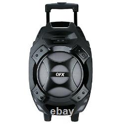 QFX 8 Portable Rechargeable Bluetooth Party Speaker with Microphone and Remote