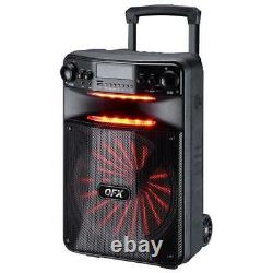 QFX PBX-1210 12 in. Smart App Controlled Party Speaker with New Light Effects