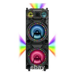 QFX PBX-1212 Dual 12 High Powered Rechargeable Bluetooth Party Speaker