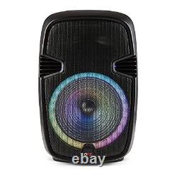 QFX PBX-153 15 Bluetooth Rechargeable Speaker with LED Party Lights 2021 Model