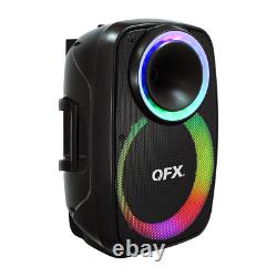 QFX PBX-157 15 Bluetooth Rechargeable Party Speaker +TWS/USB/SD/FM/AUX/LED/Mic