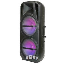 QFX PBX621501 15 in. Battery Powered Portable Bluetooth Party Speaker