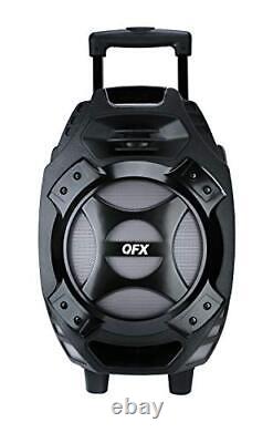 QFX Portable Bluetooth Speaker PBX-61081BT SI Silver Outdoor Party Aux Wi