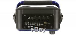 Qtx 100.606 Portable Bluetooth Speaker with Wireless VHF Mic for Parties New