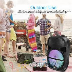 RC Portable BT Bluetooth Speaker 360° Stereo Tailgate Loud Party Karaoke +MIC