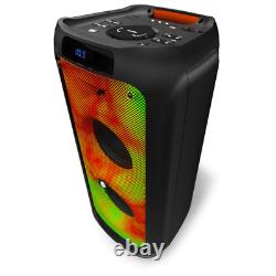 Raycon The Power Speaker Ultra 2x 8 Liquid Flame Lights Bluetooth Party Speaker