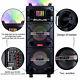 Rechargeable 4500w Dual 10'' Woofer Bt Party Speaker Fm Aux Tf Led Withmic Remote