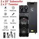 Rechargeable Bluetooth Party Speaker Loud Heavy Bass Stereo Withmic Led Aux Remote