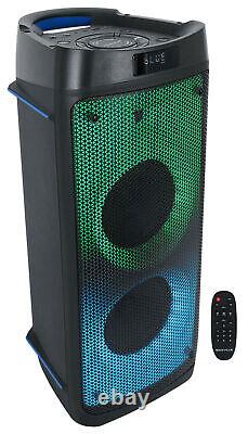 Rockville BASS PARTY 65 1200w Battery Powered LED Bluetooth Speaker Mic Input